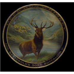 "Deer Run Whiskey" Tray  AUG Baetzhold's Sons