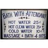 Image 1 : "Bath with Attendant" Sign with Prices