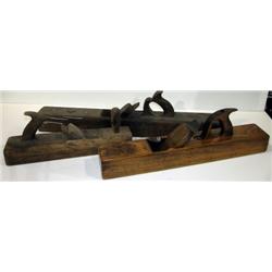 Lot of 3 old wood planes  1 restored; 2 Unrestore