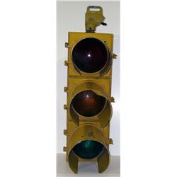 Old Authentic Traffic Stoplight     36" high