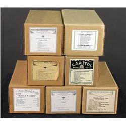 Seven Piano "A" Rolls for Seeburg Nickelodeons.