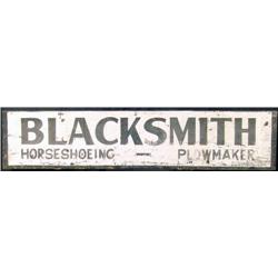 Blacksmith & Horseshoeing Sign On Wood  82"x 18"