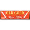 Image 1 : "Old Gold Cigarettes" Tin Sign   7 1/2" x 25 "