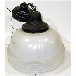 White Ceiling Fixture Old School/Office Type