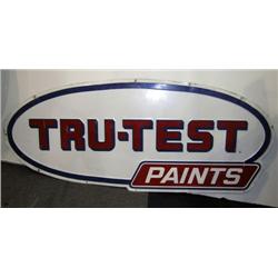 True -Test Paints Sign    Metal    84"x36" High
