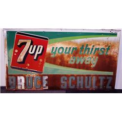 7-Up Sign  Metal   Bruce Shultz     56"x33"