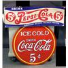 Image 1 :  2 Contemporary Signs;   Coca-Cola and Pepsi-Cola