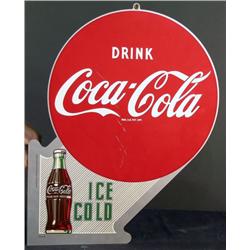 Coca-Cola Flange Sign   Circa 1997    16"x22" hig