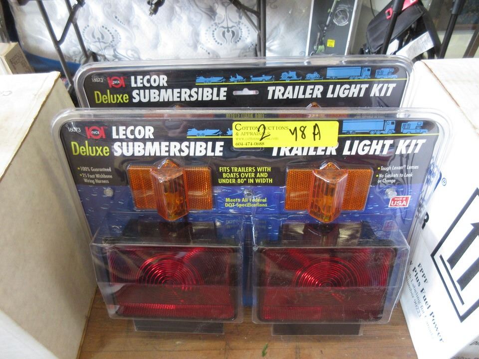 2 New Lecor Submersible Trailer Light Kits