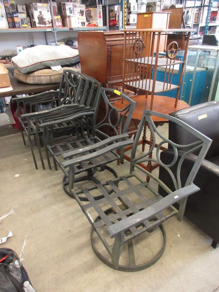6 Metal Patio Chair Frames