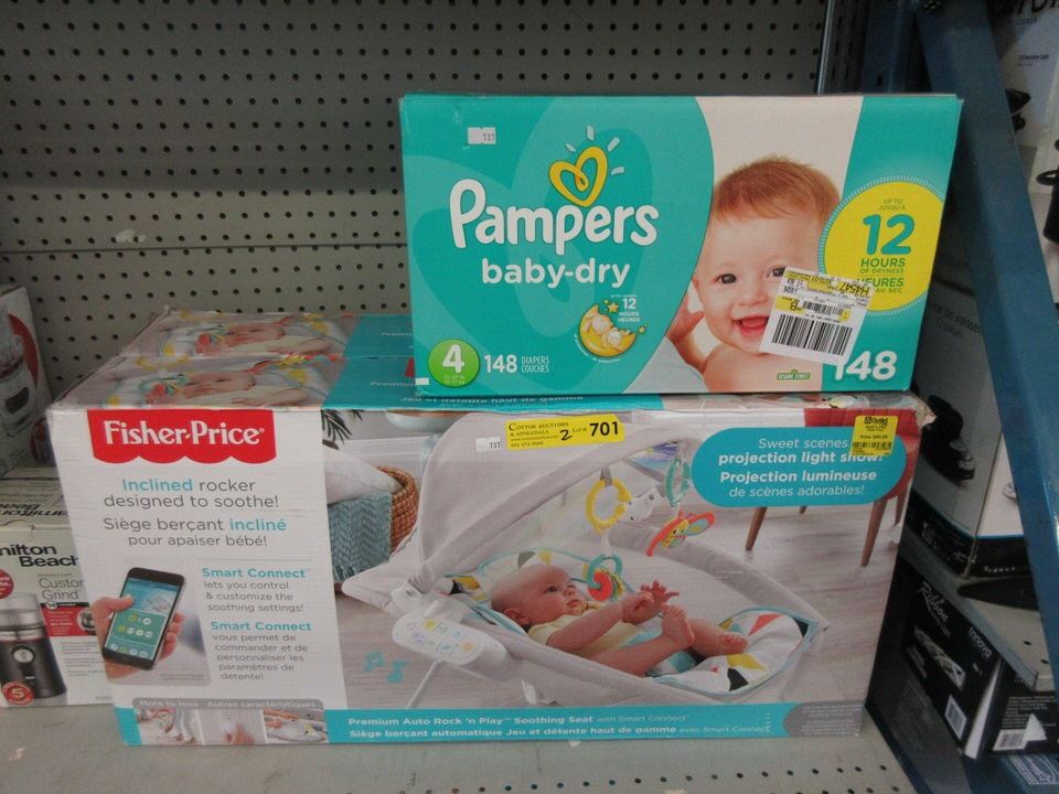 Baby Rocker Case Of Diapers Store Returns