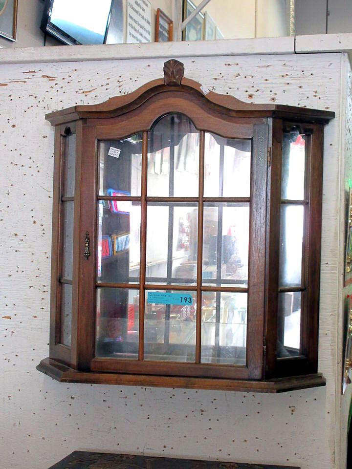 Wood Wall Hanging Curio Cabinet