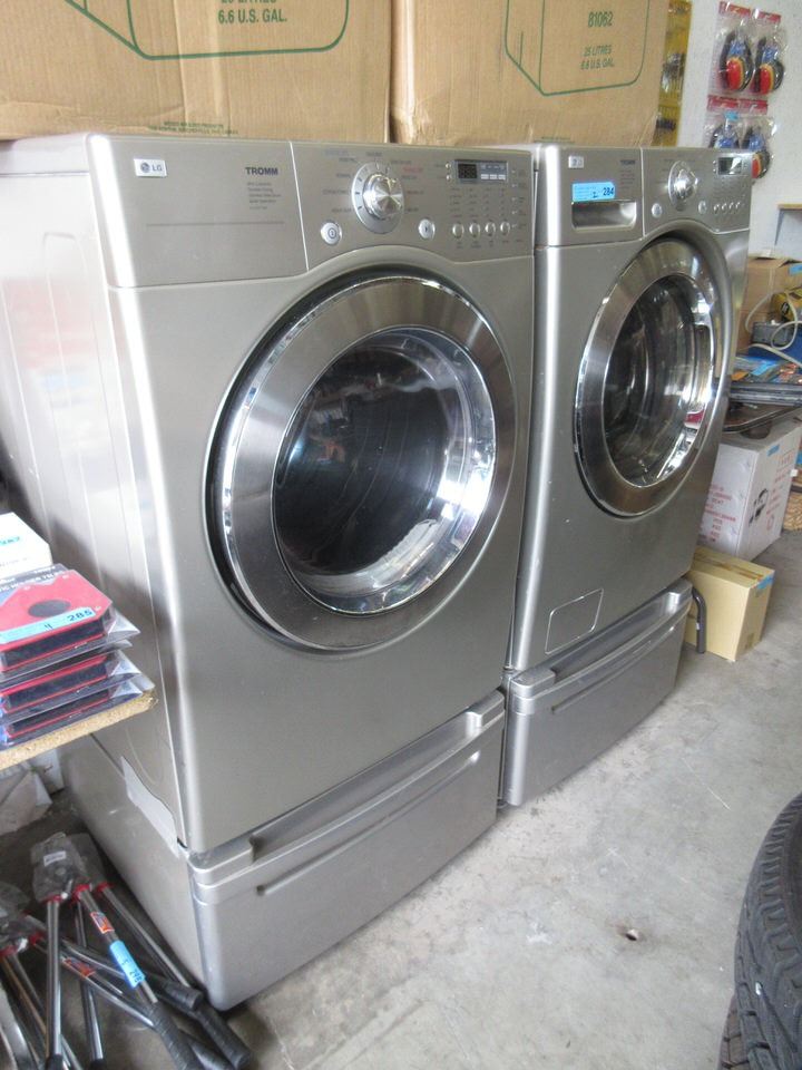 LG Tromm Washer & Dryer on Stands