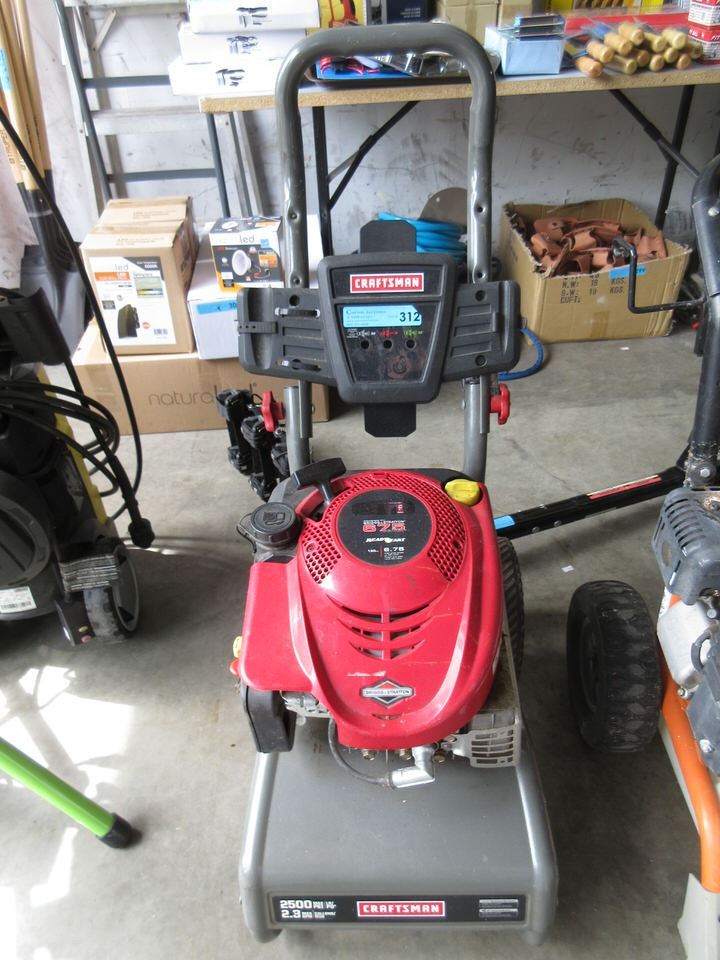 Craftsman 2500 Psi Pressure Washer Store Return