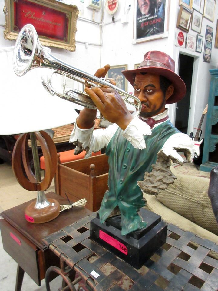 23 Inch Tall "Trumpet Player" Bust Statue