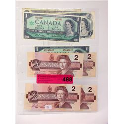 Eight Old Issue Canadian Bank Notes