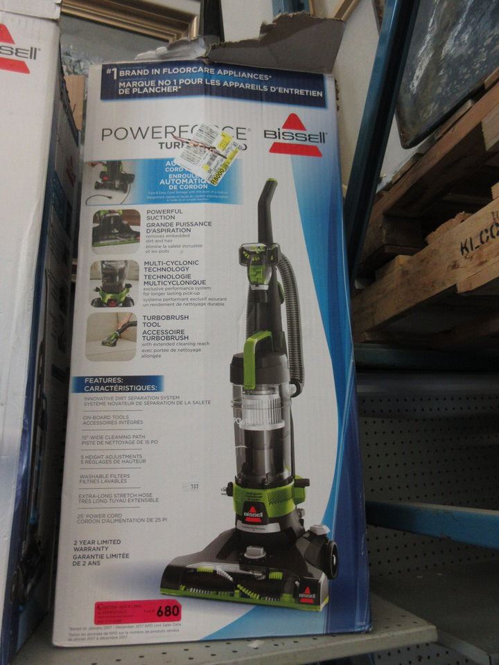bissell powerforce vacuum not suctioning