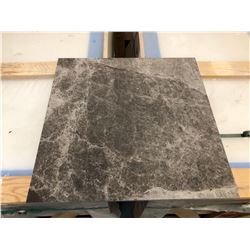 CRATE OF 75 NATURAL MARBLE TILES, 2' X 2', 300 SQ FT TOTAL