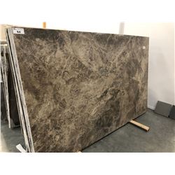 FULL SLAB OF NATURAL MARBLE, APPROXIMATELY 105  X 65 