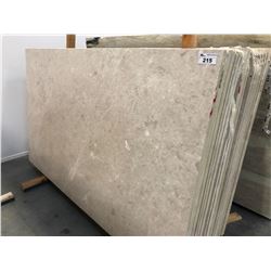 FULL SLAB OF NATURAL MARBLE, APPROXIMATELY 99  X 58 