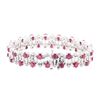Image 2 : 15.96 ctw Colored Stone And Diamond Bracelet - 14KT White Gold