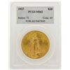 Image 1 : 1927 $20 Saint Gaudens Double Eagle Gold Coin PCGS MS62