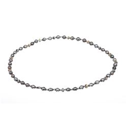 Tahitian Circle Pearl Long Necklace