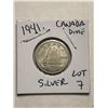 Image 1 : 1941 Silver Canadian Dime Nice Early Coin