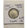 Image 1 : 1942 Silver Canadian Dime Nice Early Coin