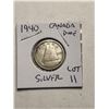 Image 1 : 1940 Silver Canadian Dime Nice Early Coin