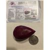 Image 2 : HUGE Investment Certified 291.20 Carat Natural Ruby Pear Cut with COA