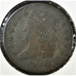 1810 HALF CENT, VF