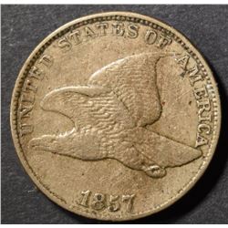 1857 FLYING EAGLE CENT, AU