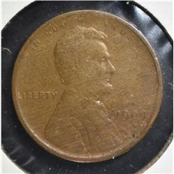 1909-S LINCOLN CENT, FINE