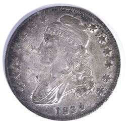 1834 BUST HALF DOLLAR, VF
