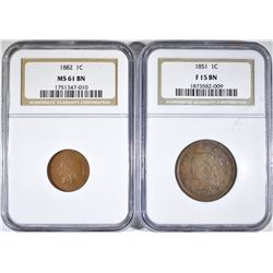 NGC GRADED CENT COLLECTOR LOT: