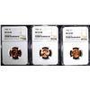 Image 1 : 3 - 1964 LINCOLN CENTS NGC MS66 RD