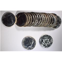 BU ROLL OF 1967 SMS KENNEDY HALF DOLLARS
