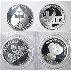 ONE OUNCE .999 SILVER SPECIALTY ROUNDS, PAST YEARS