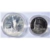 Image 3 : 5-1986 STATUE OF LIBERTY 2-COIN Pf COMMEM SETS