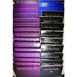 U.S. PROOF SETS FROM THE 1980'S