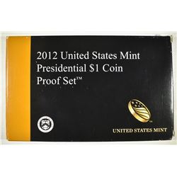 2012 U.S. PRESIDENTIAL DOLLAR PROOF SET