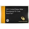 Image 1 : 2012 U.S. PRESIDENTIAL DOLLAR PROOF SET