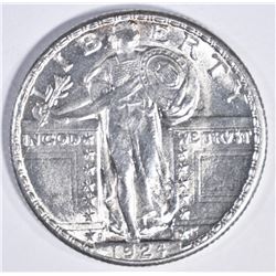 1924 D STANDING LIBERTY QUARTER GEM BU