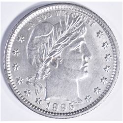 1895 O BARBER QUARTER  CH BU
