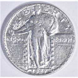 1927-S STANDING LIBERTY QUARTER, AU/BU