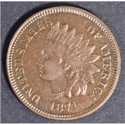 1871 INDIAN CENT, CH BU+ NICE!