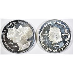 2-MARDI GRAS COINS: VENUS & SOUNDS OF MUSIC