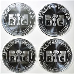 4-ONE OUNCE SILVER OPM ROUNDS