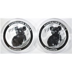 2-2019 AUSTRALIA 1oz SILVER KOALA $1.00 COINS